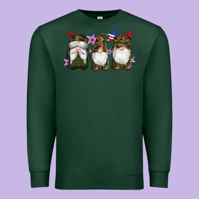 Military Gnomes Star Premium Sweatshirt Designed By Artiststas