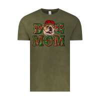 Vintage Olive Christmas English Bulldog Mom Vintage Tee - RanaPortraitStore