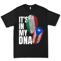 Italian And Puerto Rican Dna Mix Flag Heritage Gift Premium Tee | Teevron