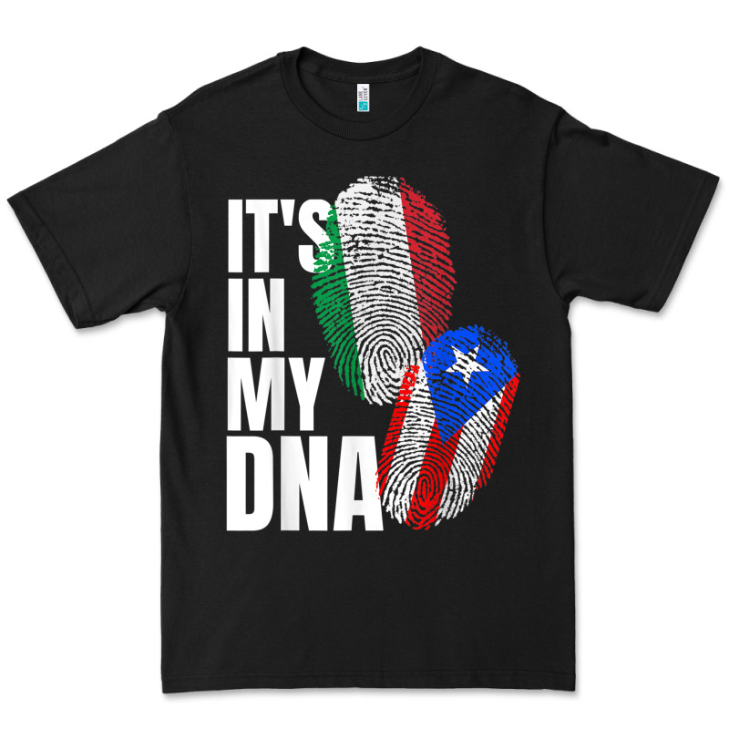 Italian And Puerto Rican Dna Mix Flag Heritage Gift Premium Tee by minhPixels | Teevron