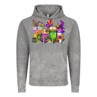 Cloud Rock mardi gras coffee cups cowgirl Vintage Hoodie - CowGirlArtShop