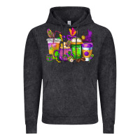 Vintage Black mardi gras coffee cups cowgirl Vintage Hoodie - CowGirlArtShop