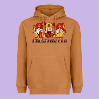 Firefighter Gnomes Heavyweight Hoodie Designed By Artiststas