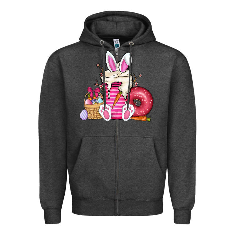Easter Day Coffee Zipper Hoodie by CowhideDigitalArt | Teevron