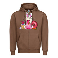 Chestnut Easter day coffee Zipper Hoodie - CowhideDigitalArt