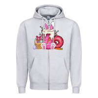 Heather Grey Easter day coffee Zipper Hoodie - CowhideDigitalArt