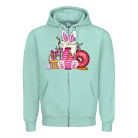 Seafoam Easter day coffee Zipper Hoodie - CowhideDigitalArt