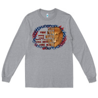 Heather Grey dad the man american flag Long Sleeve Tee - Jasminsmagicworld