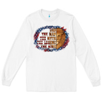 White dad the man american flag Long Sleeve Tee - Jasminsmagicworld