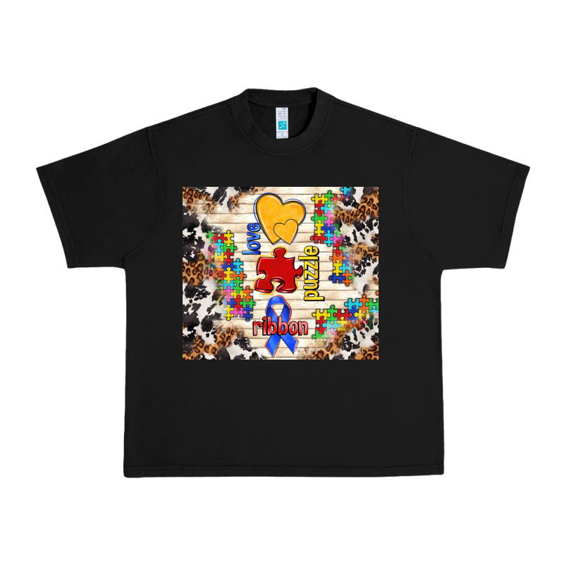 Love Puzzle Ribbon Urban Heavy Tee by TumblerDesignByShophia | Teevron
