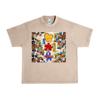 French Oak love puzzle ribbon Urban Heavy Tee - TumblerDesignByShophia