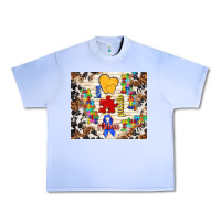 Grape Ice love puzzle ribbon Urban Heavy Tee - TumblerDesignByShophia
