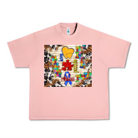 Salmon love puzzle ribbon Urban Heavy Tee - TumblerDesignByShophia