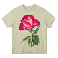 Mossy Love At First Sight Rose Heavy Core Tee - LillyAllenDesigns