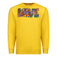 Lemon love sunflower usa flag leopard Premium Sweatshirt - Artiststas