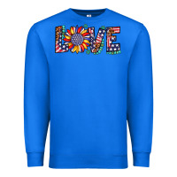 True Royal love sunflower usa flag leopard Premium Sweatshirt - Artiststas