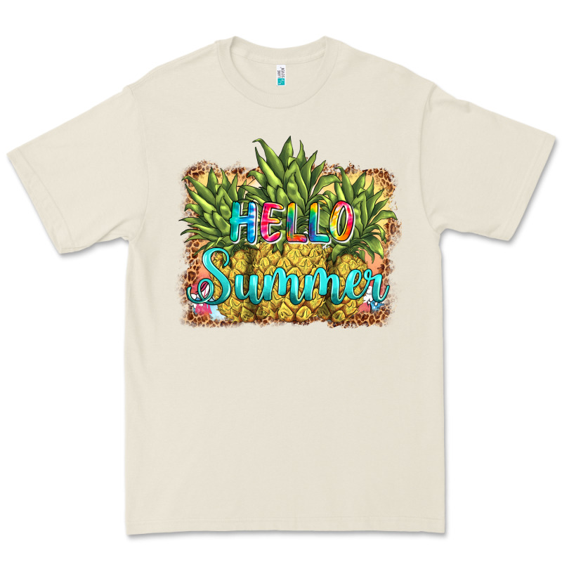 Hello Summer Pineapple Premium Tee by BarkalooDesign | Teevron