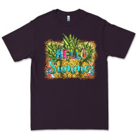 Plum hello summer pineapple Premium Tee - BarkalooDesign