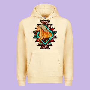 Aztec Symbol With Horse Premium Hoodie Designed By Fadigitalartstudio