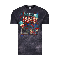 Cloud Black Sweet land of liberty 4th of july Vintage Tee - HowdyJamesFarm