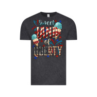 Vintage Black Sweet land of liberty 4th of july Vintage Tee - HowdyJamesFarm