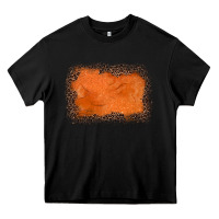 Black gemstone orange leopard background Heavy Core Tee - JahusDesignShop