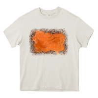 Cream gemstone orange leopard background Heavy Core Tee - JahusDesignShop