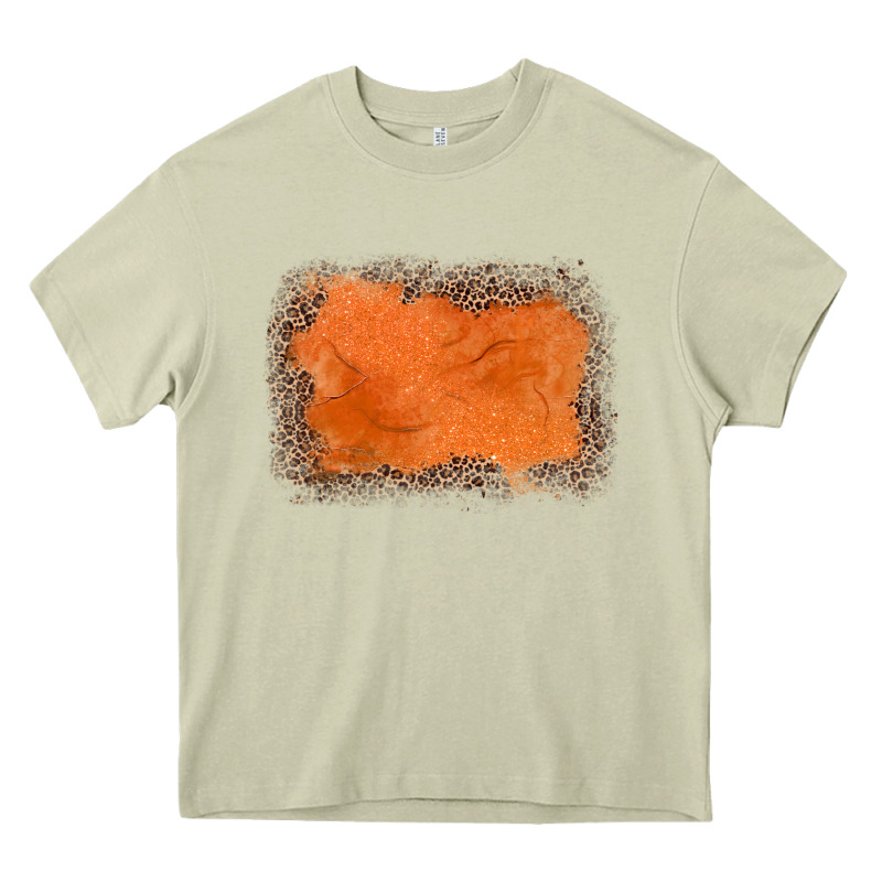 Gemstone Orange Leopard Background Heavy Core Tee by JahusDesignShop | Teevron