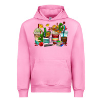 Fuchsia Pink spanish teacher coffee cups Urban Hoodie - AdoDesignShop