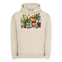 Pigment French Oak spanish teacher coffee cups Urban Hoodie - AdoDesignShop