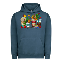 Pigment Midnight Navy spanish teacher coffee cups Urban Hoodie - AdoDesignShop