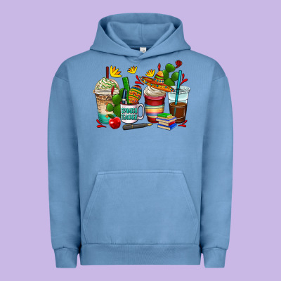Spanish Teacher Coffee Cups Urban Hoodie Designed By Adodesignshop