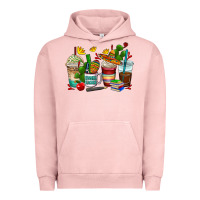 Pigment Salmon spanish teacher coffee cups Urban Hoodie - AdoDesignShop