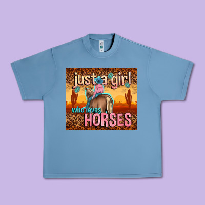 Just A Girl Who Loves Horses Urban Heavy Tee Designed By Tumblerdesignbyshophia