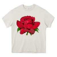 Cream Oklahoma Rose Illustrations Heavy Core Tee - LillyAllenDesigns