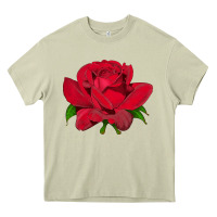 Mossy Oklahoma Rose Illustrations Heavy Core Tee - LillyAllenDesigns