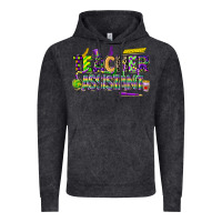 Vintage Black mardi gras teacher assistant Vintage Hoodie - CowGirlArtShop