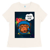 Bone Forever Alone, Monkey, Space, Monkey At Space, Ladies Tee - Bettercallsaul