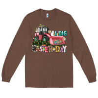 Chestnut I dig Easter Day Long Sleeve Tee - HowdyJamesFarm
