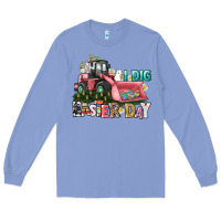 Colony Blue I dig Easter Day Long Sleeve Tee - HowdyJamesFarm