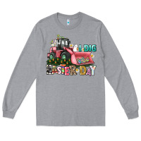 Heather Grey I dig Easter Day Long Sleeve Tee - HowdyJamesFarm