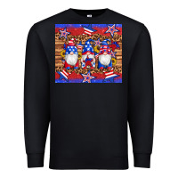 Black american flag gnomes star leopard glitter tumbler Premium Sweatshirt - Artiststas