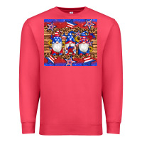 Cardinal american flag gnomes star leopard glitter tumbler Premium Sweatshirt - Artiststas