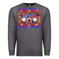 Charcoal Heather american flag gnomes star leopard glitter tumbler Premium Sweatshirt - Artiststas