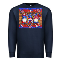 Navy american flag gnomes star leopard glitter tumbler Premium Sweatshirt - Artiststas