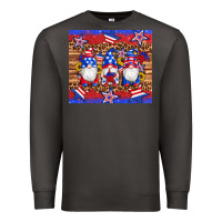 Smoke american flag gnomes star leopard glitter tumbler Premium Sweatshirt - Artiststas