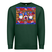 Sports Green american flag gnomes star leopard glitter tumbler Premium Sweatshirt - Artiststas