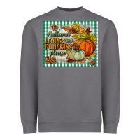 Storm autumn leaves and pumpkins please mouse pad Heavyweight Sweatshirt - BundleAndBundleShop