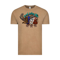 Vintage Coffee God bless the USA Eagle 4th of july Vintage Tee - HowdyJamesFarm