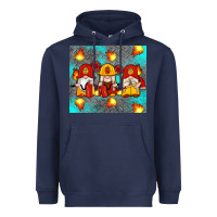 Navy firefighter gnomes Heavyweight Hoodie - Artiststas